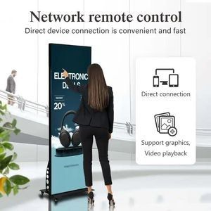 Indoor P1.86 P2 P2.5 Portable Smart Advertising Player LED Screen Poster Display