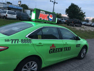 Outdoor Waterproof 3G/4G Taxi Roof LED Display Screen