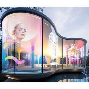 Transparent LED Display Building Wall Outdoor LED Display Screen Shopping Mall