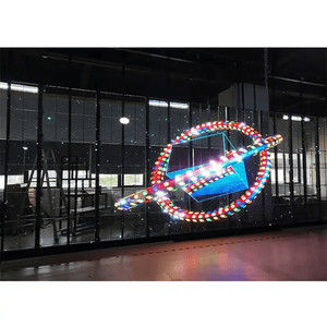 Outdoor Indoor Glass Transparent LED Film Transparent Panels LED Strip Display