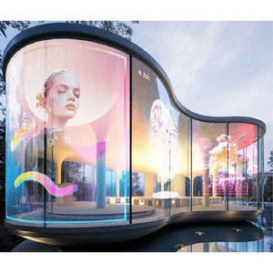 Advertising Glass Window TV Indoor LED Transparent Screen for Shopping Mall
